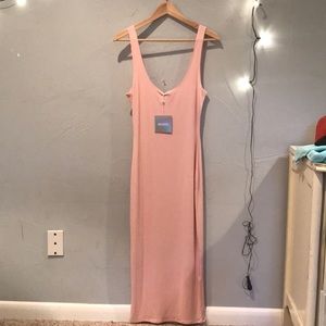 MissGuided Light Baby Pink Soft Tee Dress size 6